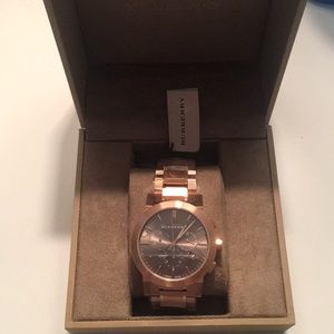 Burberry watch rose gold BU9353